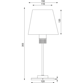 Prebit LED Tischleuchte KATI Table HV, 230V AC, 6W