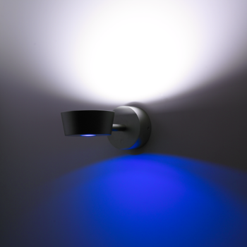 Prebit LANA, Chrom-Matt, Nachtlicht Blau, mit USB-Lader