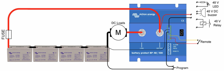 Victron Energy BatteryProtect 12/24V-220A - Batteriewächter BP-220, 8